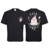 Novo Produto de Comércio Exterior: Camiseta de Manga Curta Casablanca com Gola Redonda Única e Logo de Letra Impresso do Portal das Ilusões