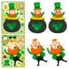 Grande Venda 6 Folhas/Pacote St. Adesivos de Quebra-Cabeça de Dia de São Patrício Adesivos Criativos Interativos Pai-Filho Festival Irlandês DIY