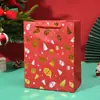 Bolsas de Regalo Navideñas Transfronterizas Estampadas en Oro, Bolsas de Regalo para Compras, Bolsas de Souvenir, Bolsas de Papel Blanco para Dulces de Halloween