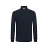 Nueva sudadera deportiva de otoño e invierno con media cremallera y cuello alto de manga larga, adecuada para deportes, ocio, fitness, actividades al aire libre, secado rápido y para ir al trabajo, hecha a medida