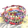 Explosiones Transfronterizas Europeas y Americanas Pulsera Tejida de Tela de Algodón y Lino Bohemio Color de Protección Ambiental Combinación con Todo Cuerda de Mano de la Amistad
