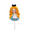 Cola Macia Princesa Raposa Coelho Decoração de Bolo de Aniversário Plug-In Dia das Crianças Festa de Aniversário Decoração de Mesa de Sobremesas
