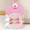 Pegatinas de uñas para niñas directo de fábrica, dibujos animados, uñas postizas para niños, 10 parches de uñas lindos para niñas