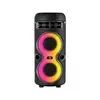 Comércio exterior microfone de karaokê para família cantando alto-falante bluetooth sem fio luzes duplas de 4 polegadas áudio externo multifuncional
