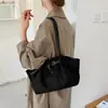 Bolso tote de ante, estilo coreano, gran capacidad, para mujer, nueva colección otoño/invierno 2026, bolso de hombro retro para el día a día