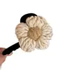 Flor da Sorte Textura Única Temperamento Orquídea Borboleta Presilha de Garra Atrai-Sorte Metálico Exquisito Presilha de Tubarão para Parte de Trás da Cabeça