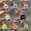 Chaveiro de Elfo de Pelúcia Colorido em Alta no Tiktok Fofo Desenho Animado Bola de Carvão Boneca Pingente Acessório de Bolsa para Mulheres