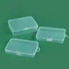 Plástico Transparente Longitud 12.5cm Caja de Empaque Caja de Almacenamiento para Equipo de Pesca Cartas de Póker Caja de Organización para Empaque de Piezas de Repuesto para Ferretería