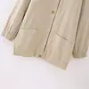 Ins atacado de roupas femininas estilo europeu e americano 2026 Outono Novo Estilo Jaqueta Estilo Jaqueta Estilo Solta Versátil Roupa Externa