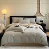 Algodão Escovado Bordado Conjunto de Quatro Peças Estilo Borboleta Espessado Roupa de Cama Lençóis Capa de Edredom Conjunto Quente para Quarto Outono e Inverno