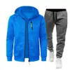 Nuevo Conjunto de Suéter con Capucha y Chaqueta de Punto Jacquard para Hombre, Deportivo, Fitness, Ocio