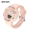Reloj Sanda Modelo Estudiante Multifuncional Doble Pantalla Reloj Electrónico para Hombres y Mujeres con Temporizador de Cuenta Regresiva, Resistente al Agua, Reloj Electrónico Popular