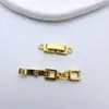 Cierre de correa de reloj chapado en oro de alta calidad, cierre final de collar y pulsera hecho a mano, conector de clip a presión, materiales hechos a mano.