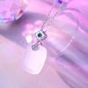 Yaxi Prata de Lei S925 Calcedônia Branco Gelo Xiangyun Wushi Marca Colar Feminino Retro Estilo Nacional Pingente Corrente Elegante Clavícula