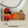 Nuevos Pegatinas Bordadas Originales de Animales de Dibujos Animados Cachorro Venta Directa de Fábrica Accesorios Decorativos DIY para Ropa Funda de Teléfono Móvil Pegatinas de Tela
