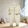 26 Pelele de Verano Delgado para Bebé Malla Transparente Manga Larga Traje para Gatear con Puños en Tobillos Talla 66-80