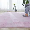Alfombra Pequeña de Sofá Engrosada, Alfombra Rectangular Resistente a Manchas para Sala de Estar, Alfombrilla de Cama, Alfombra para Ventana de Bahía, Alfombra Tie-Dye para Dormitorio