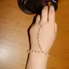 Joyería Transfronteriza Europea y Americana, Pulseras de Cadena para Dedos Estilo Étnico Personalizadas, Varios Accesorios de Pulseras de Cadena con Perlas y Zirconias de Moda
