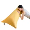 Juego de Fundas para Almohadas Dobles Largas de Color Sólido 1.5m Fundas de Almohada Algodón Nube 1.2m Rellenos de Almohada Extendidos 1.8m Pareja