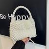 Bolso de Mano Tejido a Mano con Perlas Yozi Estilo Occidental para Mujer Bolso de Mano Texturizado para la Noche Bolso Cruzado de Hombro con Cuentas Estilo Occidental