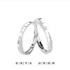 El primer anillo de pareja para hombre y mujer un par de anillos pequeños con diseño de flor de diamante de coche, diseño de moda, anillo de boca viva, anillo nuevo