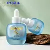 Botella de vidrio de 10 ml para aceites esenciales, de fondo grueso, corta y robusta, con gotero de goma, material de empaque cosmético, líquido para sérum, botella dispensadora para productos de cuidado de la piel