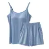 Nuevo Conjunto de Camisola y Shorts de Primavera y Verano para Mujer, Cómodo Conjunto Casual de Dos Piezas para el Hogar que se Puede Usar Afuera