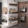 Soporte para Palillos Montado en Pared Sin Perforaciones Encimera Hogareño Pared Drenante Caja de Almacenamiento Jaula para Palillos Cesta para Palillos Estante de Almacenamiento de Cocina