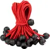 Cuerda elástica de 4 mm con bola de plástico para tienda de campaña exterior, toldo, camping y uso de almacenamiento