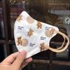 Mascarilla Estéreo 3D Estampado de Oso de Dibujos Animados Femenina Aspecto Elevado Linda Moda de Verano Desechable Blanqueamiento Sin Maquillaje