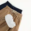 Calça Casual Khaki de Perna Larga com Forro de Fleece para Mulheres, Novo Estilo Outono, Caimento Solto, Petite Reta de Cintura Alta, Caimento Fluido, Comprimento até o Chão