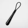 Calzador de Plástico Personalizado, Ayuda para Calzarse sin Agacharse, Tubo de Línea de 30 cm, Calzador Pequeño, Sin Doblarse, Tirador de Zapatos, Calzador con Mango Corto y Cuerda de Cuero