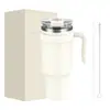 Taza Térmica de Acero Inoxidable de 40 oz Seleccionada Cuidadosamente para Exportación, Alto Valor Estético, con Asa, Adecuada para Uso en Automóvil, Gran Capacidad, Botella de Agua Térmica en Stock