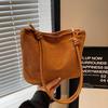 Bolso de mujer texturizado, nuevo bolso de mujer portátil de color sólido, bolso de mensajero de hombro de moda simple para viajar