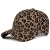 Nova Moda de Boné de Baseball Estampado de Leopardo Europeu e Americano Primavera e Verão Tendência Boné de Bico de Pato Masculino Proteção Solar Boné de Baseball Tendência
