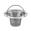 Filtro de Acero Inoxidable para Lavabo Filtro de Cabello para Lavabo Cesta Universal para Lavabo de Baño Embudo