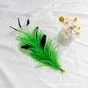 Flor de Pluma Flor de Cabeza con Vestido Cheongsam Accesorios para el Cabello de Novia Tocado de Baile Latino Rojo Grande Borgoña Multicolor