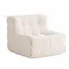 Esponja de Sofá Comprimida Transfronteriza Cuadrícula de Waffle Cubo Sofá Perezoso Minimalista de Moda Balcón Sala de Estar Sofá Individual Estilo Crema