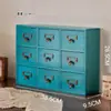 Gabinete de Medicina de Madera Tipo Cajón Retro Gabinete de Almacenamiento de Escritorio Caja de Madera para Cosméticos Joyería Medicina Tradicional China Gabinete Pequeño de Almacenamiento