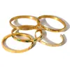 INS Pulsera de acero de titanio estilo europeo y americano ajustable oro de 18K pulsera que no se decolora joyería de mano de acero inoxidable con circonita de alta calidad para mujer