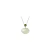 Collar Pei Xiangyun Ruyi de Plata de Ley S925 Estilo Chino Nuevo Estilo Nacional Colgante de Jade Hetian Regalo de Cumpleaños para Mamá