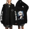 Chaqueta de Otoño con Cremallera Sudadera Anime Jujutsu Kaisen
