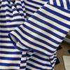 Moda Casual Transfronteiriça Conjunto Esportivo Listrado Feminino Verão Fino Emagrecedor Versátil Manga Curta Shorts Conjunto de Duas Peças para Cabelo