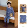 Nuevo Conjunto de Ropa Interior Térmica para Bebé Otoño/Invierno Conjunto de Ropa de Casa para Niños Algodón Puro Clase A Ropa Interior para Niños y Niñas Conjunto para Bebé Algodón