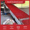 Máquina de assar pimenta com circulação de ar quente Correia multicamadas Biomassa Pimenta seca Projeto de secador de mesa de revitalização rural