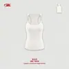 BK Millennium Style Regata Feminina Costurada de Gola Redonda Baixa, Estilo Menina Apimentada, Justa, Cor Sólida, Conjunto com Hot Pants Menina Apimentada