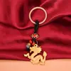 Latón Dragón Dragón Cuatro Estaciones Dragón Tridimensional Marca Dragón Llavero Colgante Regalo Pequeño Colgante de Dragón Seguridad Alimentaria Regalo Pequeño