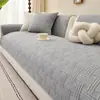 Cojín Acolchado para Sofá 100% Algodón Estilo Minimalista Algodón Puro Lavado Cojín Funda para Sofá para Todas las Estaciones