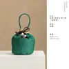 Bolsita de brocado, especialmente diseñada para tazas de té, bolsa de viaje portátil, bolsa de almacenamiento pequeña, bambú, nuevo estilo chino