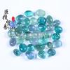 Piedra rodante de fluorita azul verdosa pulida natural, decoración redonda, fluorita runcai, aromaterapia, piedra fragante, pecera, mineral transfronterizo